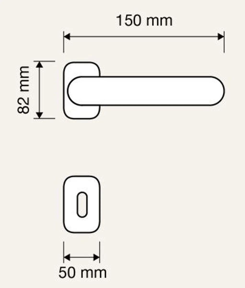 Casa Padrino conjunto de manija de puerta barroco oro franc¨¦s 15 x H. 8,2 cm - Accesorios de Decoraci¨®n Barroco