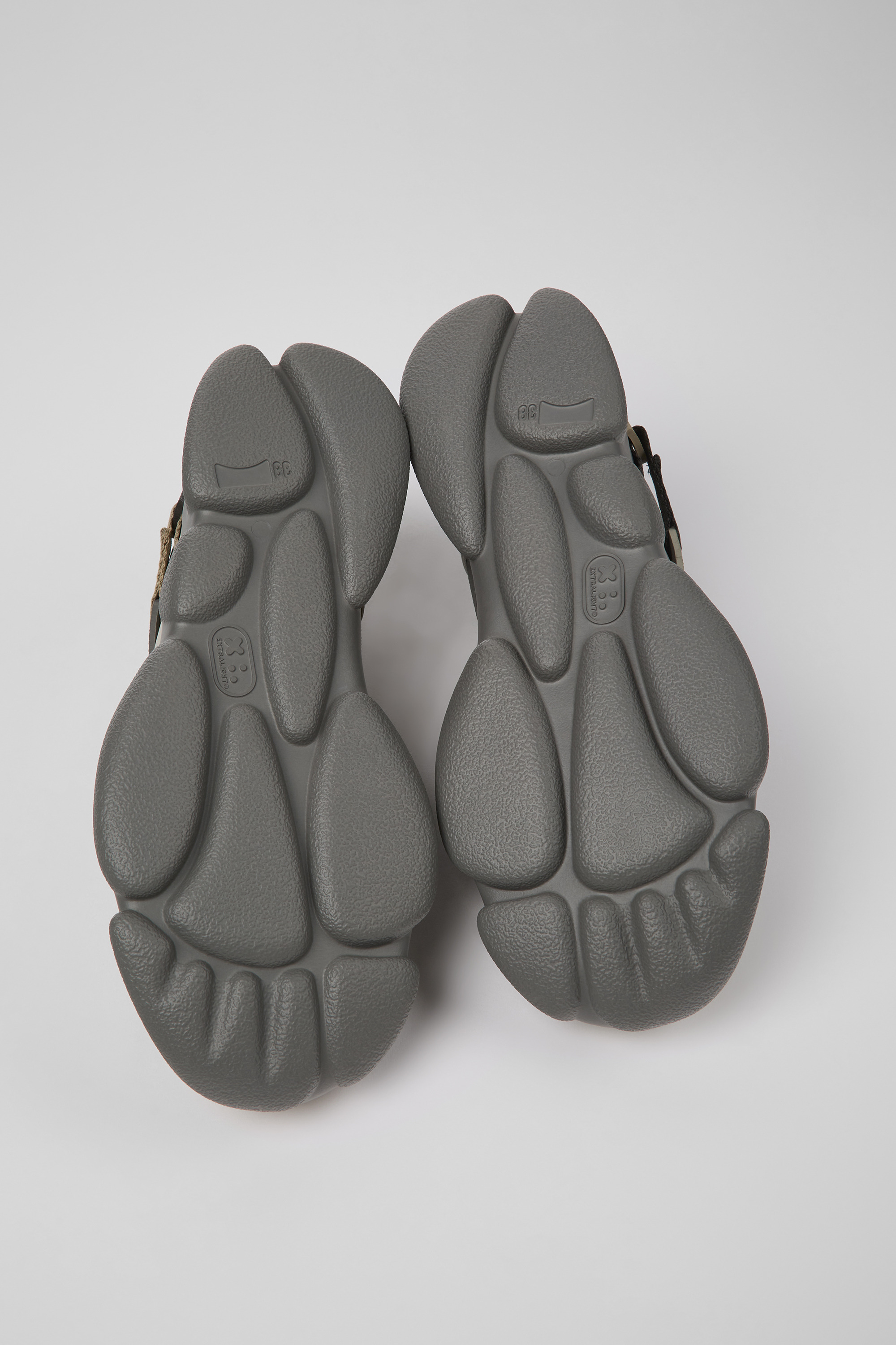 Twins - Multicolored leather and textile sneakers for women