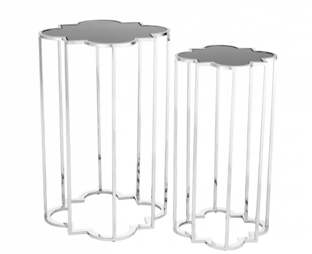 Casa Padrino luxury art deco designer side table set of 2 - Designer Side Table Furniture