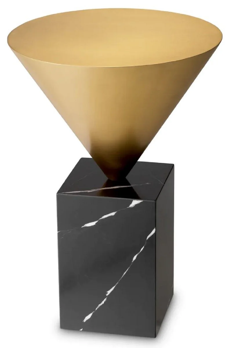 Casa Padrino mesa auxiliar de lujo lat¨®n / negro ? 42 x A. 61 cm