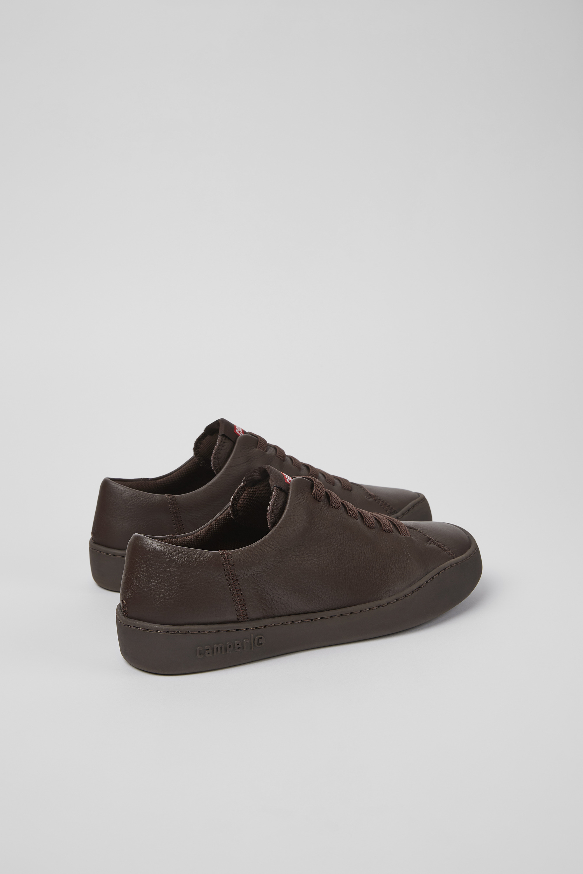 Peu Touring - Burgundy leather sneakers for women