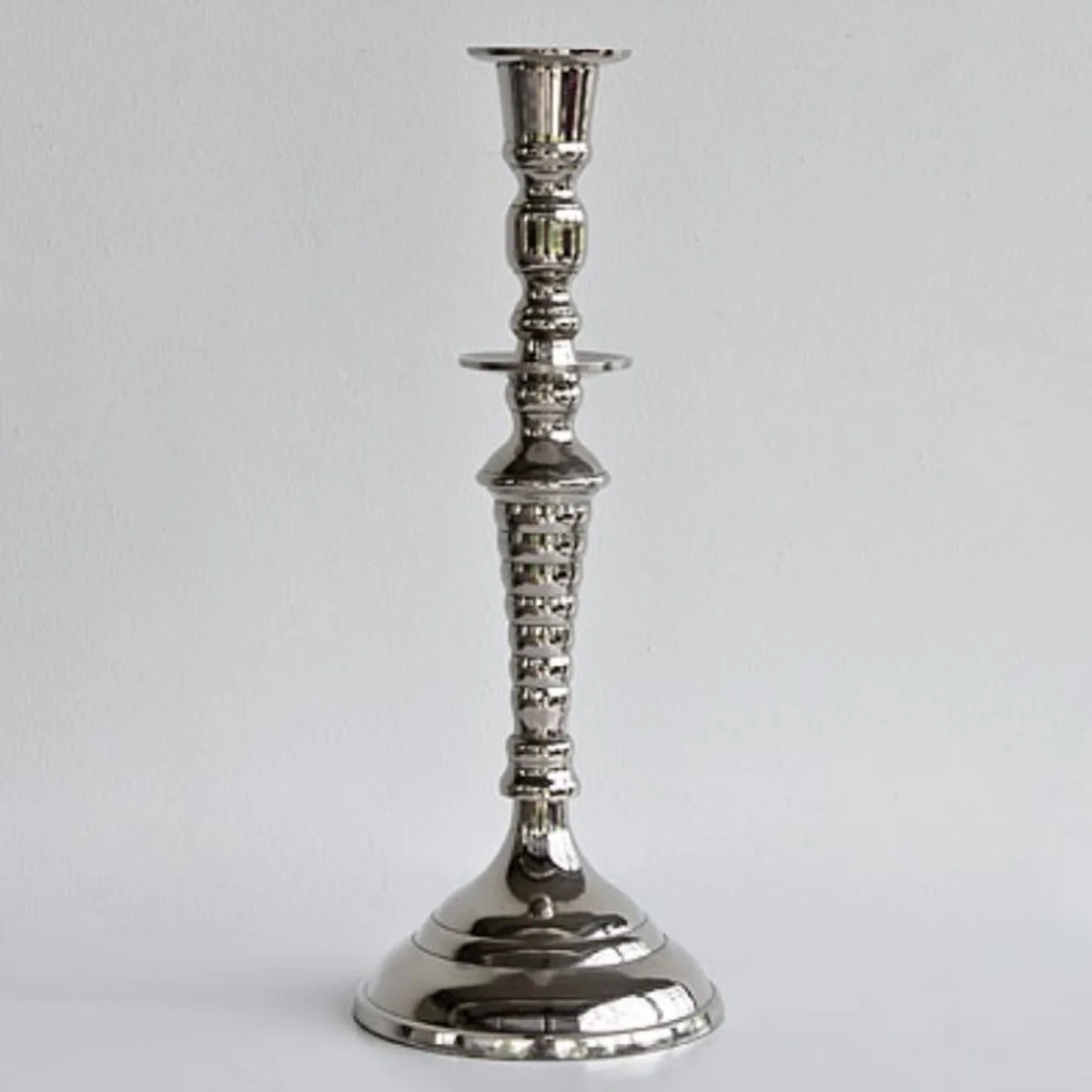 Casa Padrino candelabro de lujo plateado 15 x H. 37 cm - accesorios para el salón