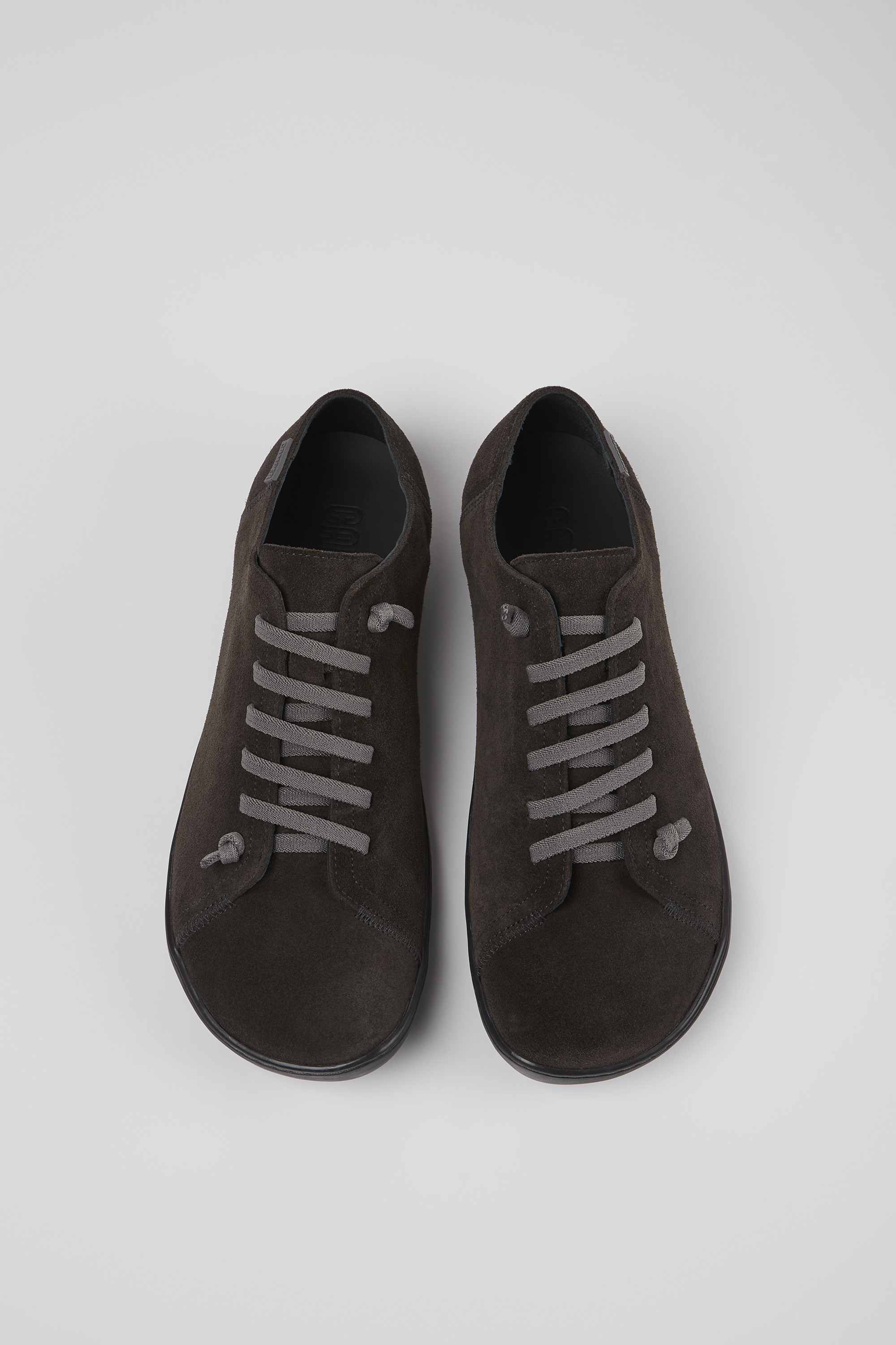 Peu - Gray nubuck shoes for men