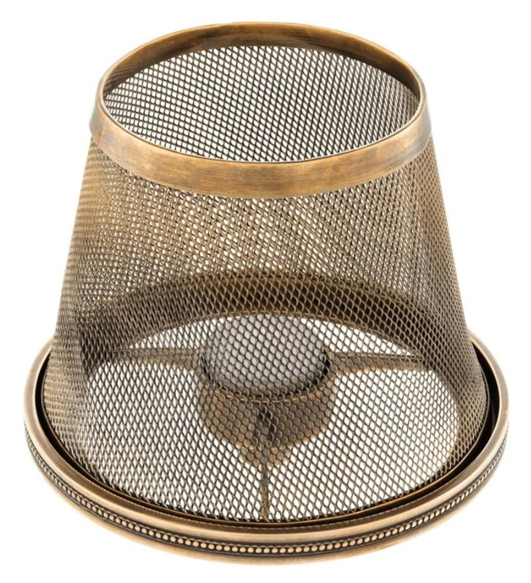 Casa Padrino pantalla de tealight de lujo lat¨®n vintage ? 16 x H. 13,5 cm - Accesorios de Hotel y Restaurante