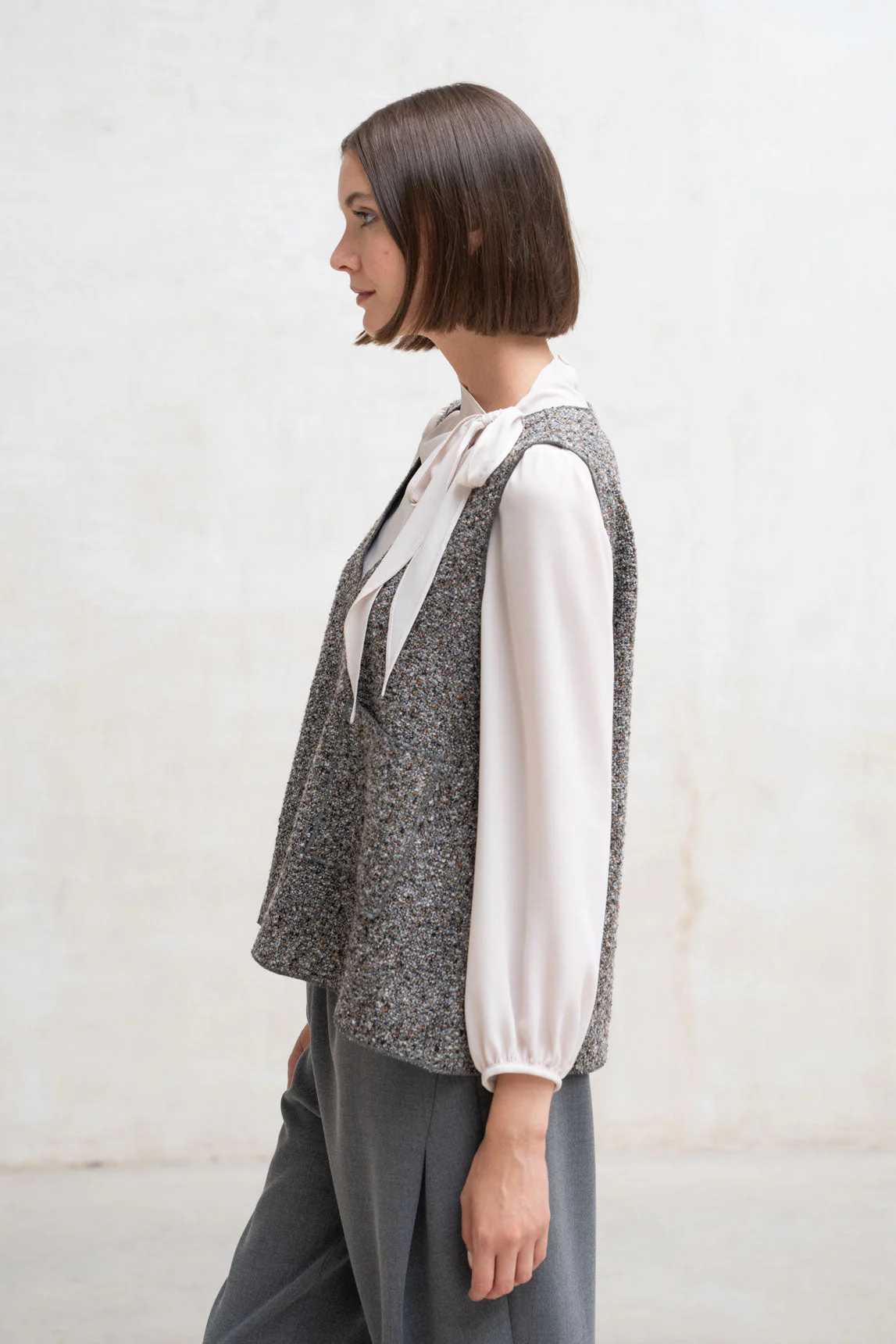 Rivera-spain Top Pavia gris jaspeado