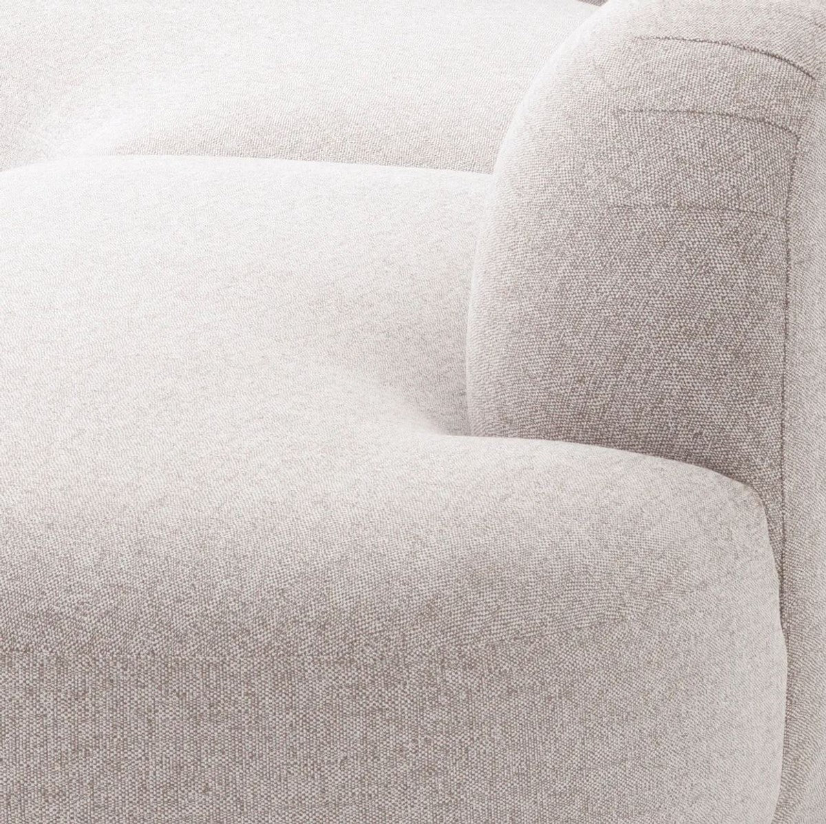 Casa Padrino Sof¨¢ Esquinero de Lujo Gris Claro / Negro 300 x 257 x A. 70 cm - Sof¨¢ de Sal¨®n - Sof¨¢ de Jard¨ªn - Muebles de Sal¨®n - Muebles de Jard¨ªn - Muebles de Exterior - Muebles de Lujo