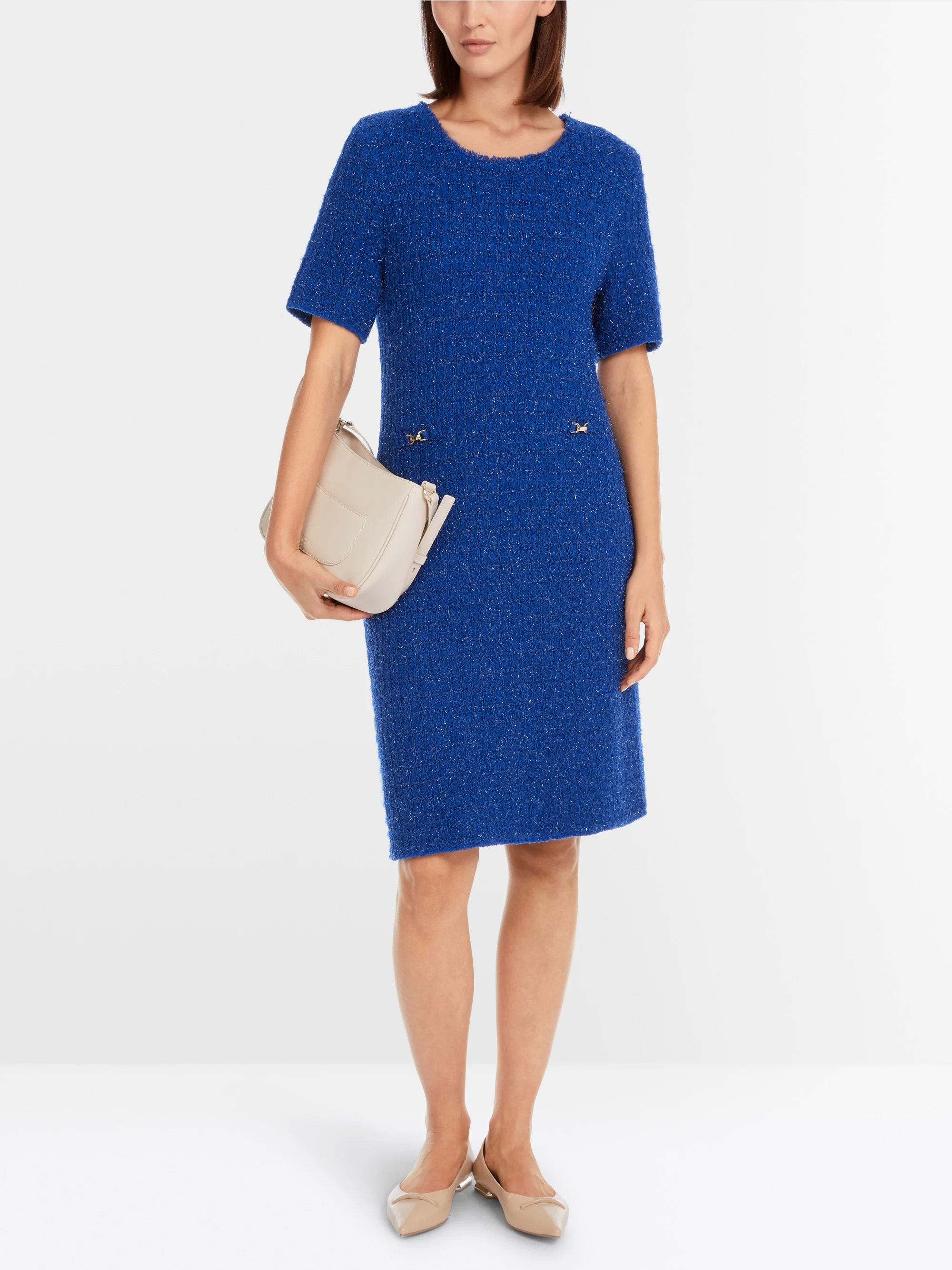 Marc-Cain Short sleeve dress: Knitted in Germany