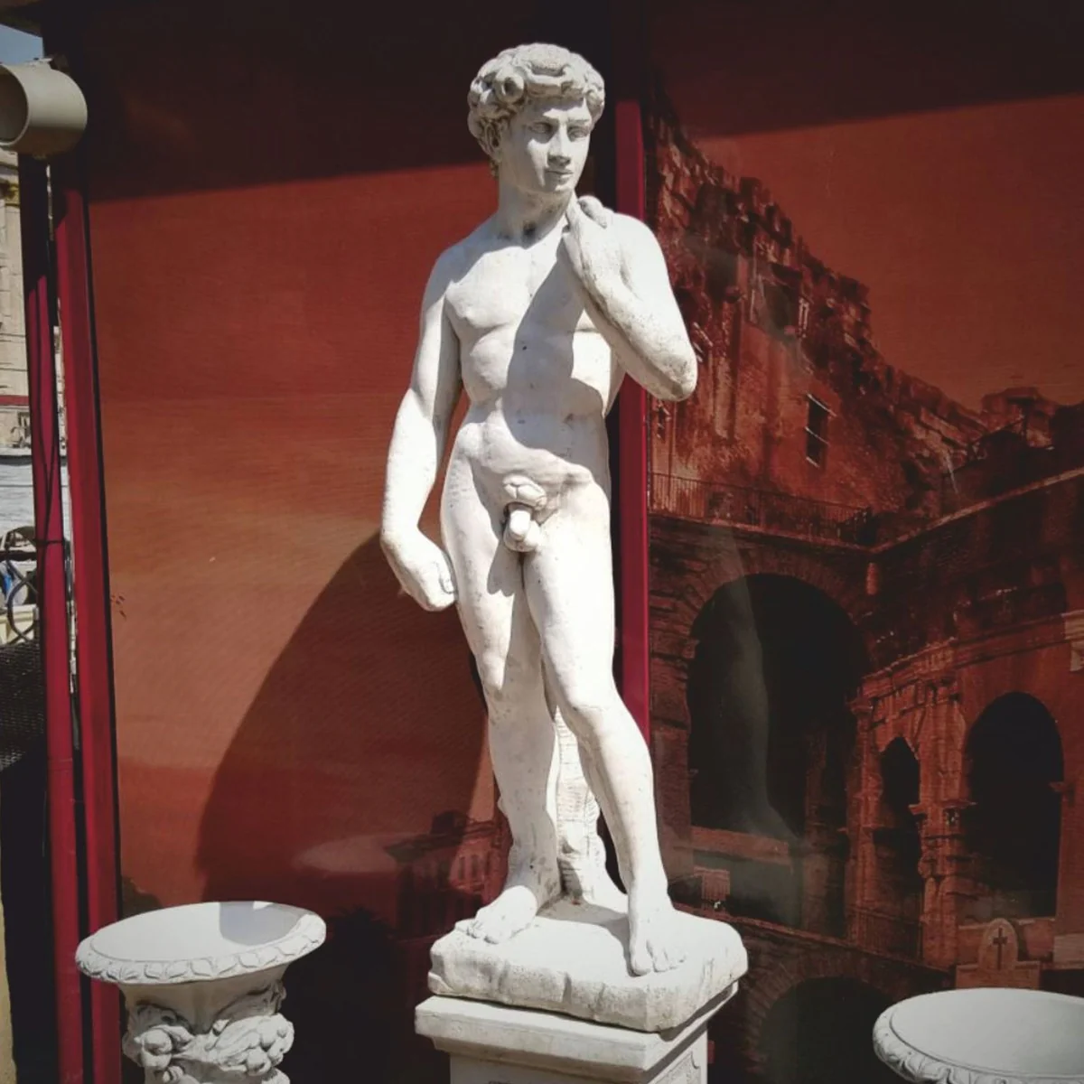 Casa Padrino escultura de decoraci¨®n de jard¨ªn Art Nouveau hombre gris A. 170 cm - Figura de jard¨ªn