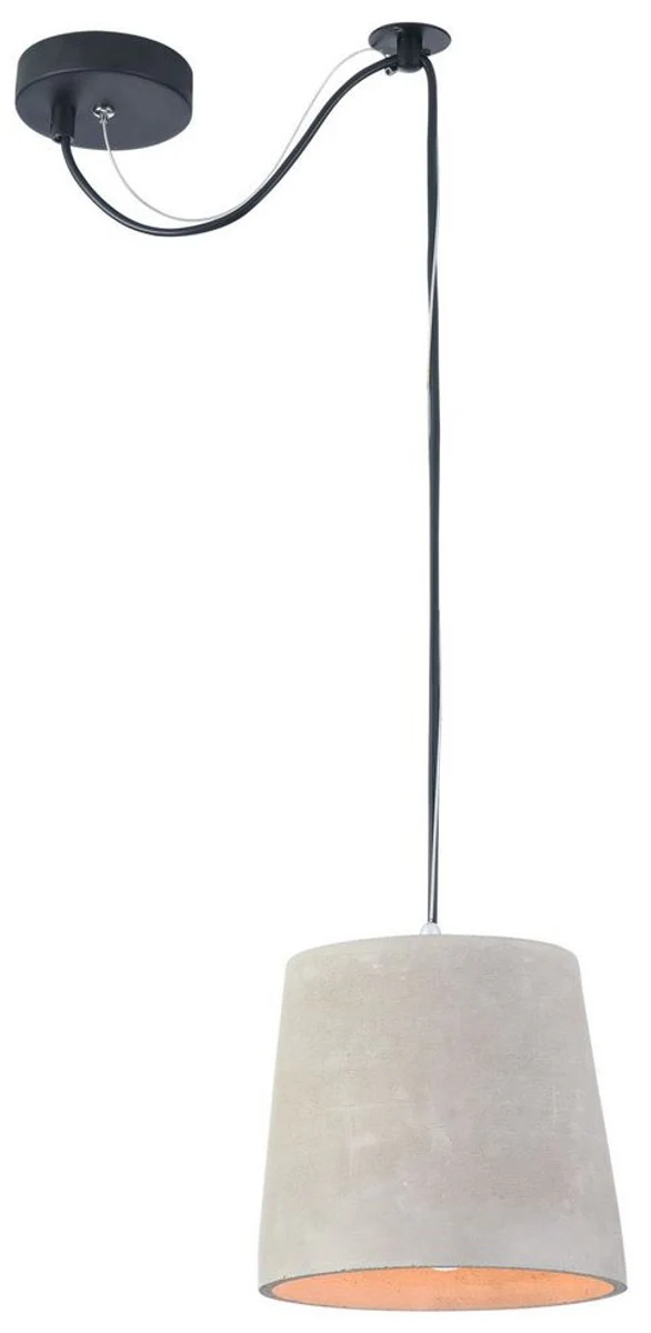 Casa Padrino Hanging Lamp Gray Ø 19 x H. 17 cm - Modern Pendant Lamp with Concrete Lampshade