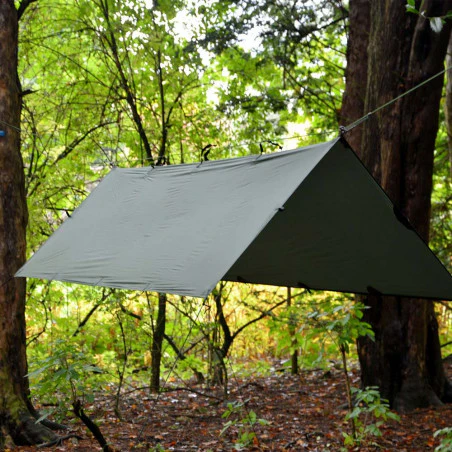 DD Hammocks Superlight Tarp 3x2,9 - Verde oliva - Toldo Bushcraft