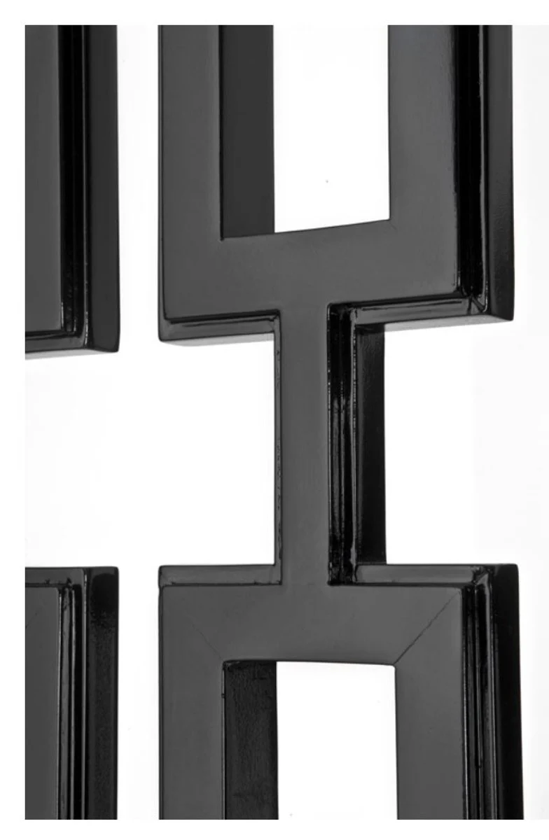 Casa Padrino separador de ambientes caoba en el piano negro 200 x H. 225 cm - calidad de lujo