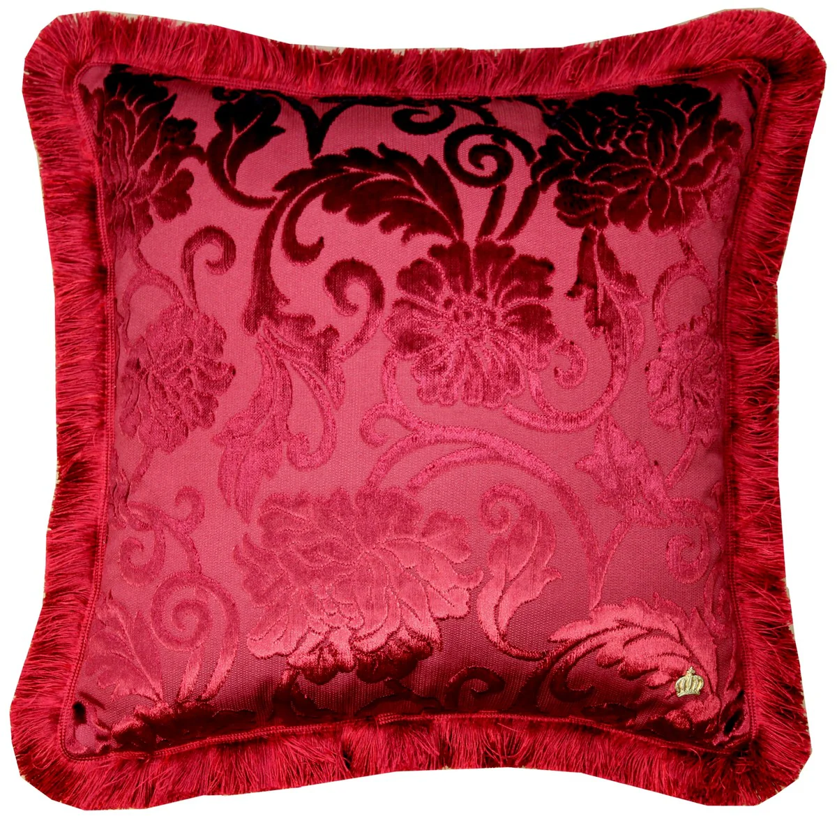 Almohada de lujo Pomp??s de Casa Padrino de Harald Gl??ckler Elegance Collection patr¨®n barroco Burdeos rojo 50 x 50 cm - almohada de lujo