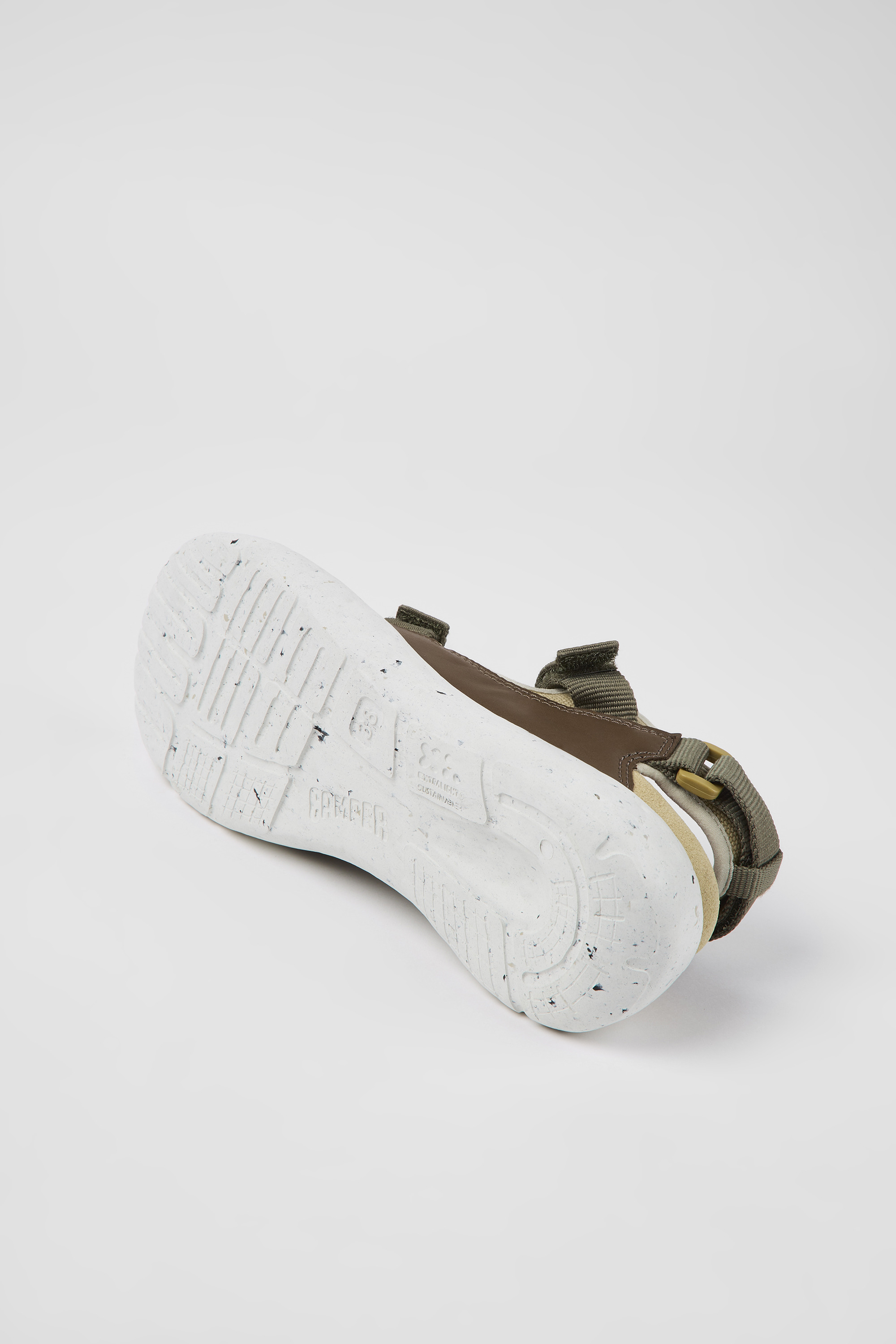 Peu Stadium - Multicolored leather and textile semi-open sneakers for women