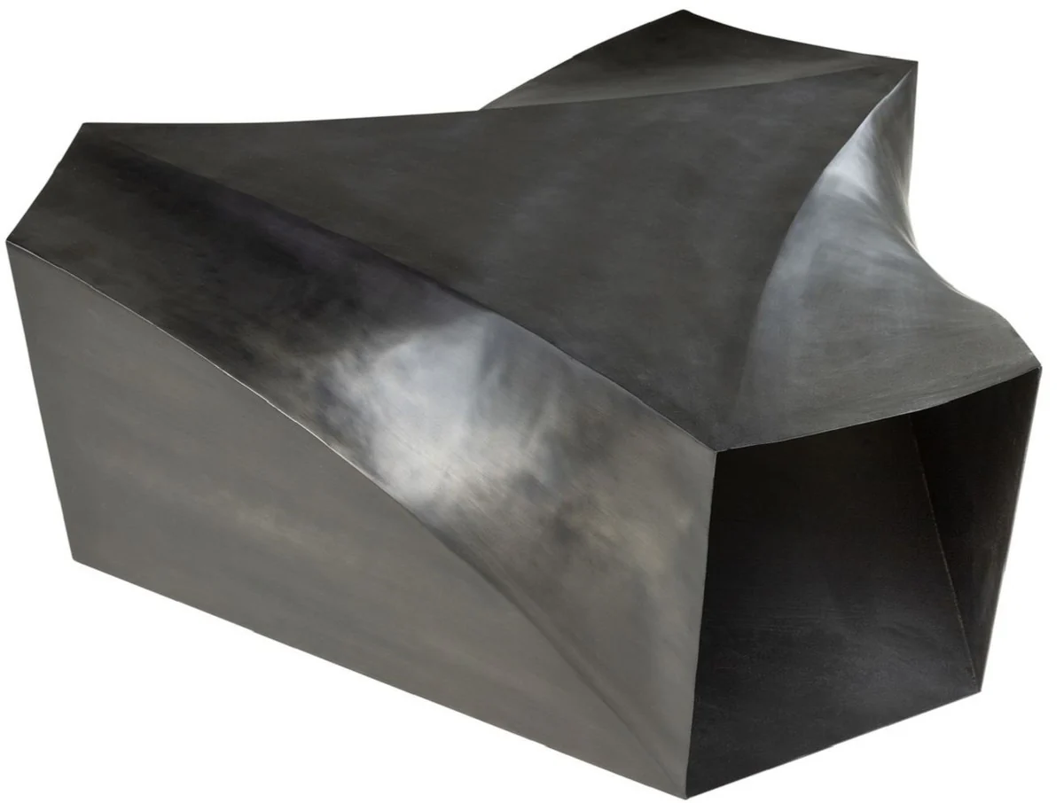 Casa Padrino mesa de centro de acero de dise?o gris oscuro 107 x 120 x A. 41 cm - Mesa de sal¨®n - Muebles de sal¨®n de dise?o