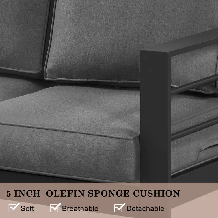 💥Clearance Sale🔥Brandtley 7 Piece Sofa Seating Group with Cushions and Fire Pit Table