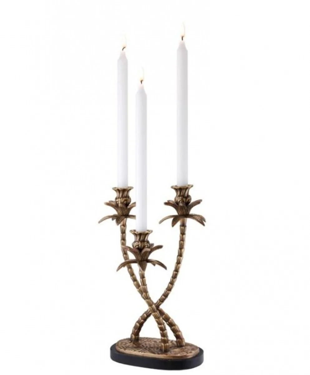 Casa Padrino luxury brass candle holder 3-arm - Luxury Hotel facility