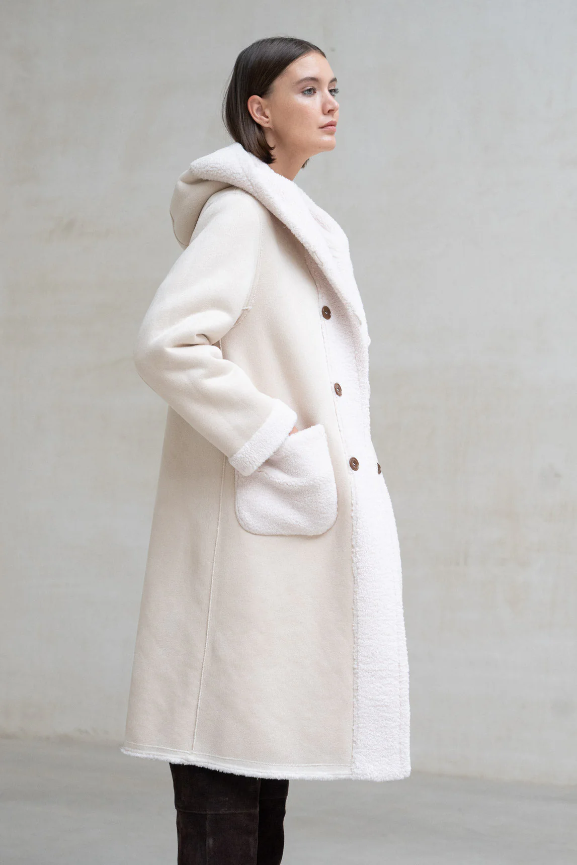 Rivera-spain Abrigo Briona reversible crudo