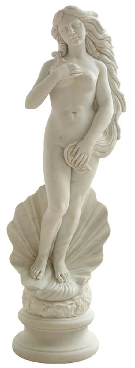 Casa Padrino Escultura de M¨¢rmol Art Nouveau Mujer Sobre Pedestal Gris A. 123 cm