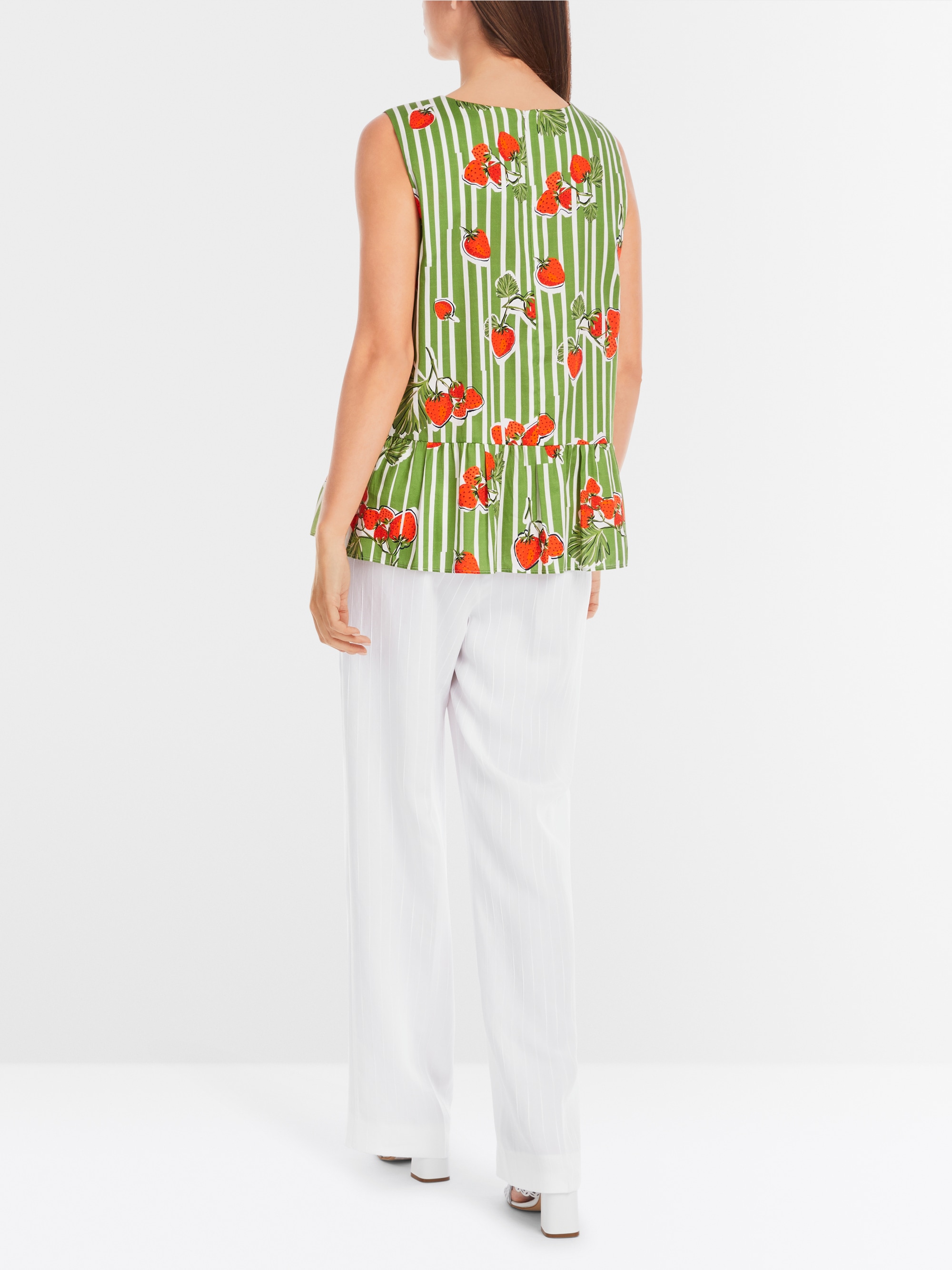 Marc-Cain Cotton top with strawberry print