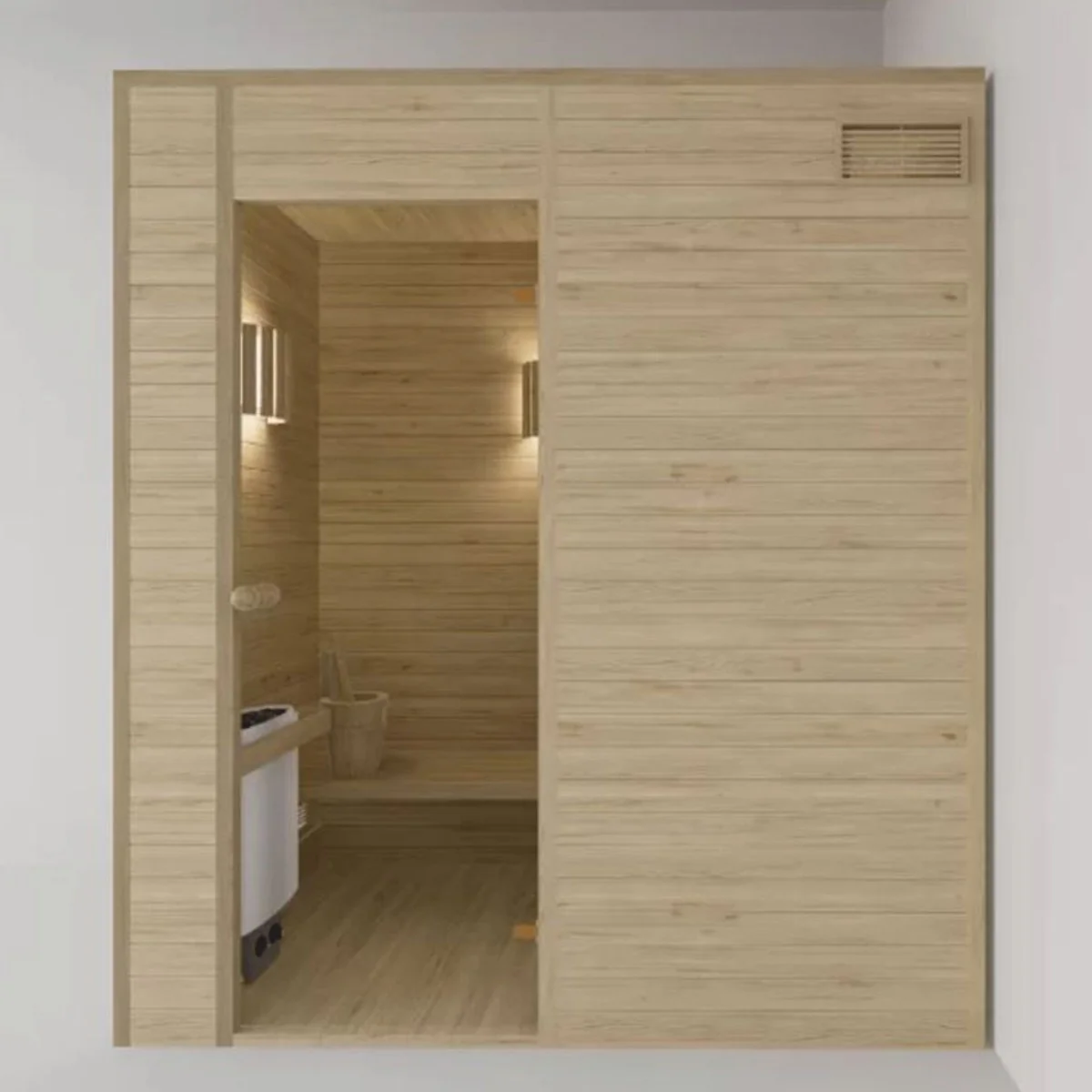 Casa Padrino sauna interior de lujo para 2 personas natural 200 x 100 x A. 190 cm