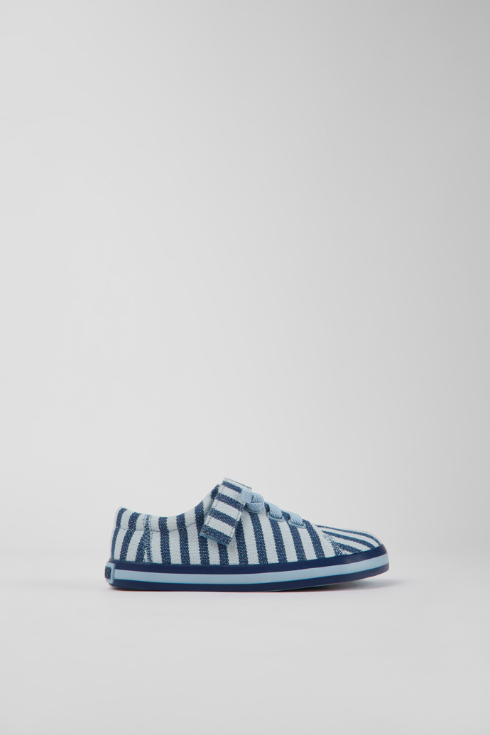 Peu Rambla Blue recycled cotton shoes for boys