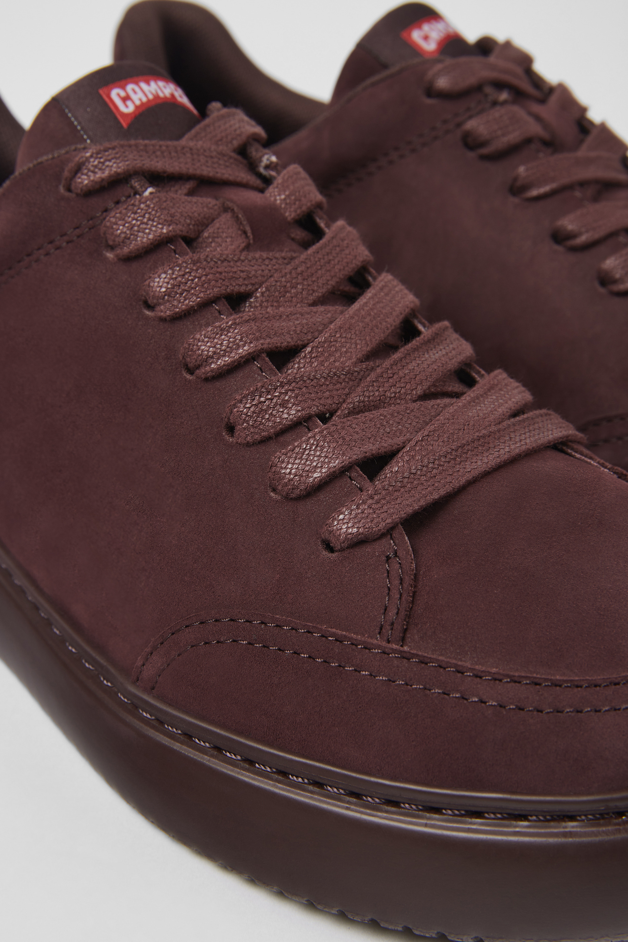 Runner K21 - Burgundy nubuck sneakers for men