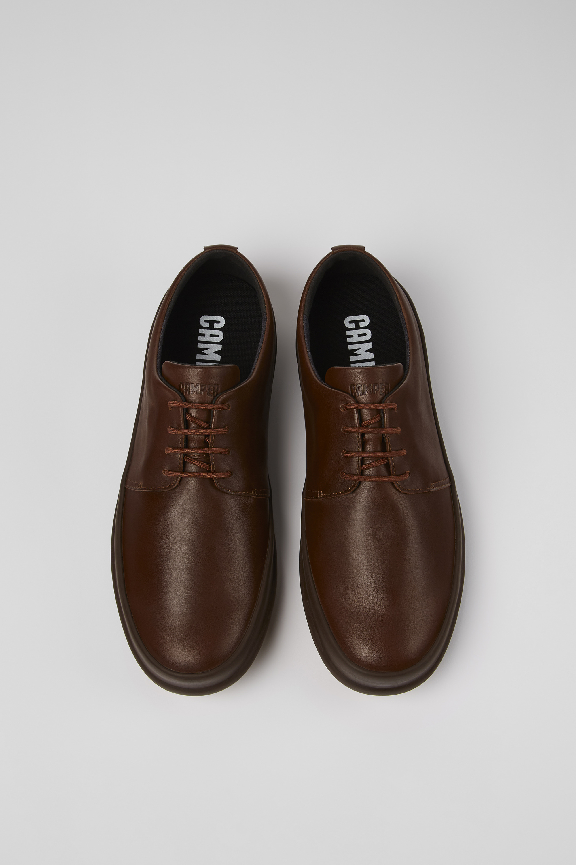 Chasis - Brown leather shoes for men