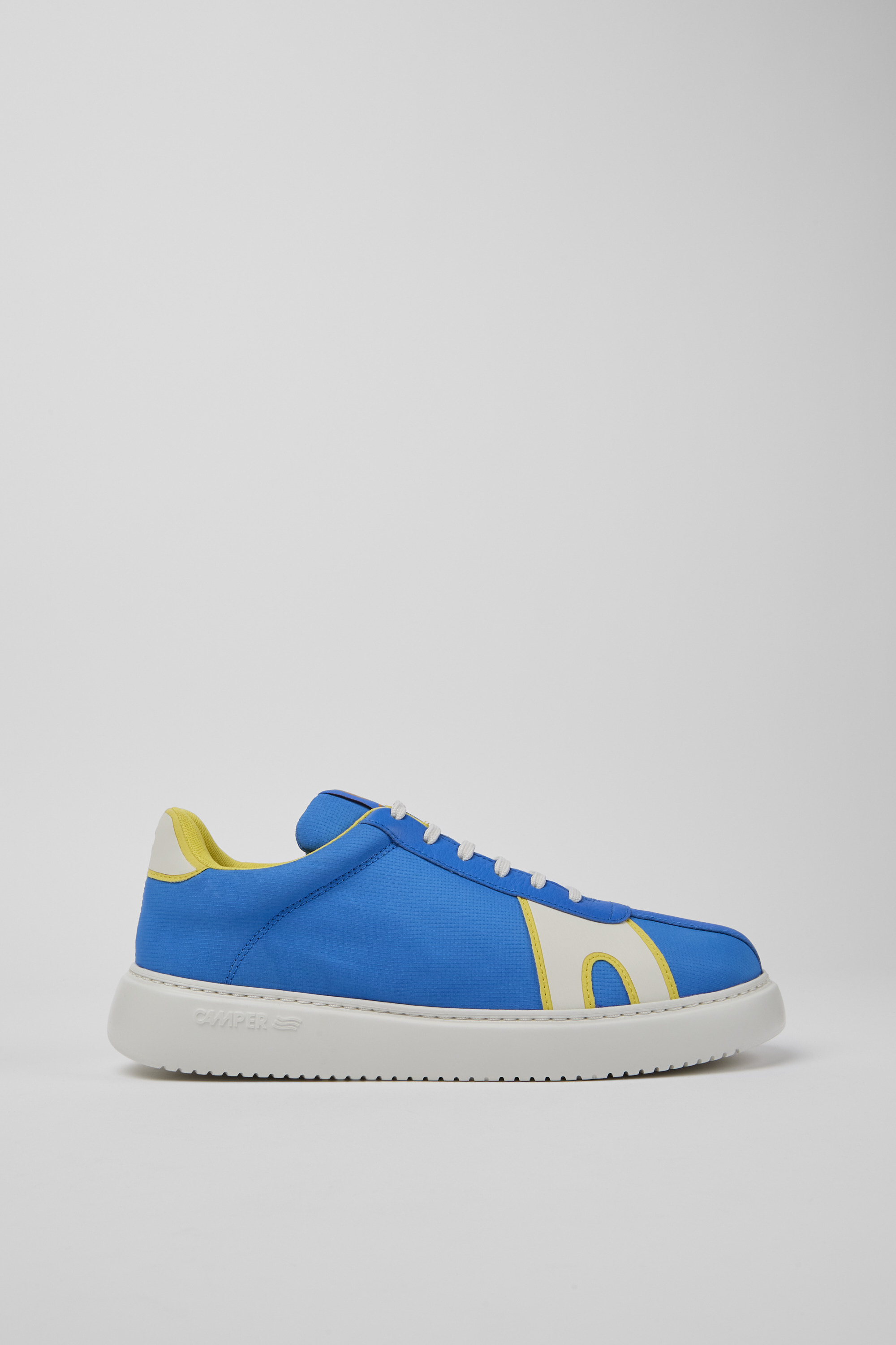 Runner K21 - Blue and white recycled polyester sneakers for men