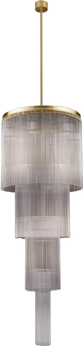 Casa Padrino l¨¢mpara de ara?a de hotel de lujo oro mate / gris ? 60 x A. 180 cm