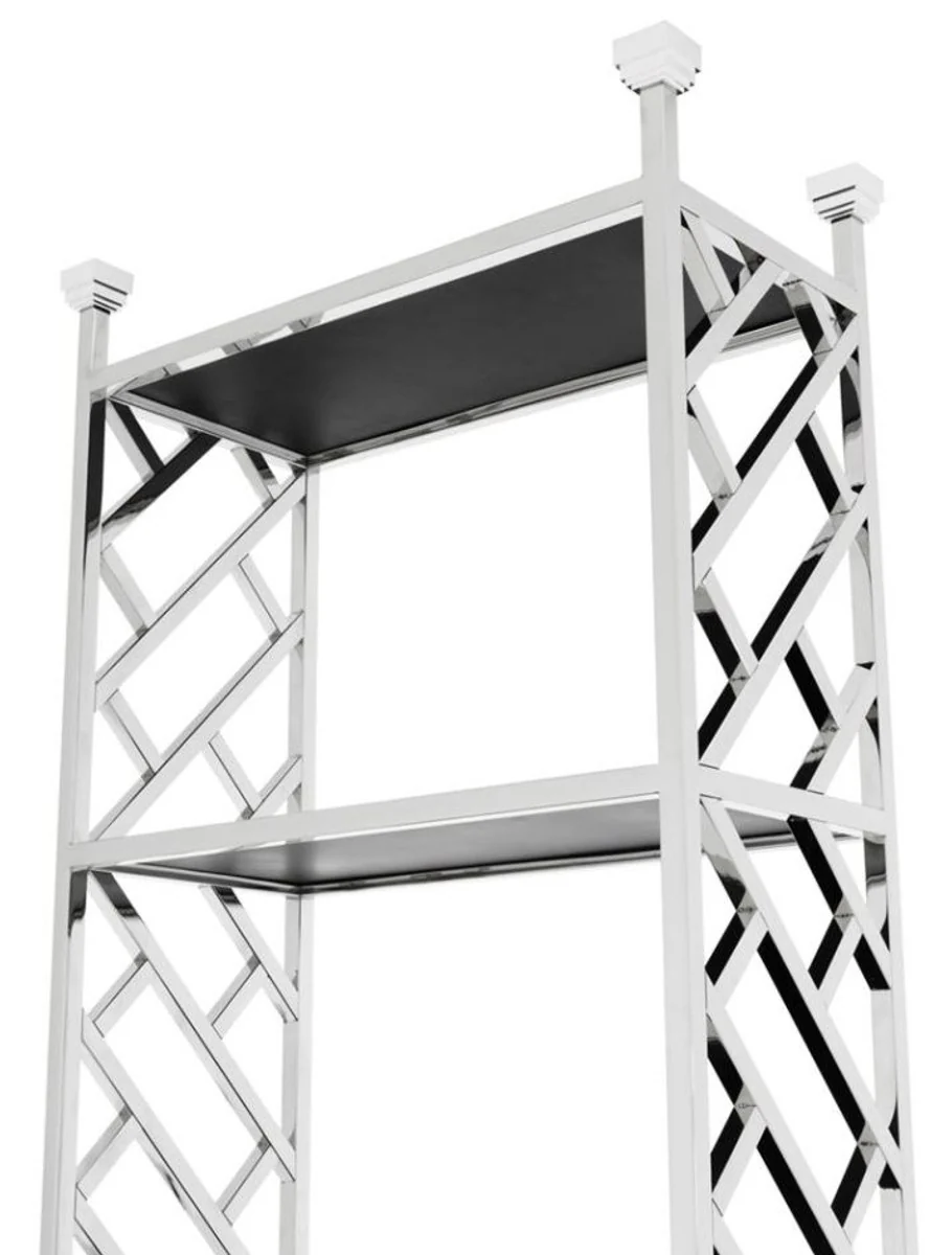 Casa Padrino plataforma diseñador del gabinete de plata 65 x 32 x H. 230 cm - calidad de lujo