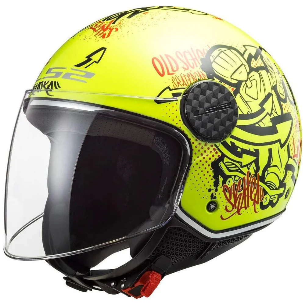 CASCO JET LS2 OF558 SPHERE LUX SKATER - AMARILLO