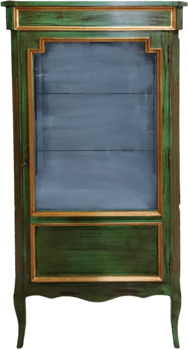 Casa Padrino mueble barroco estilo antiguo mueble verde / dorado 160 cm - mueble de sal¨®n - muebles de estilo antiguo