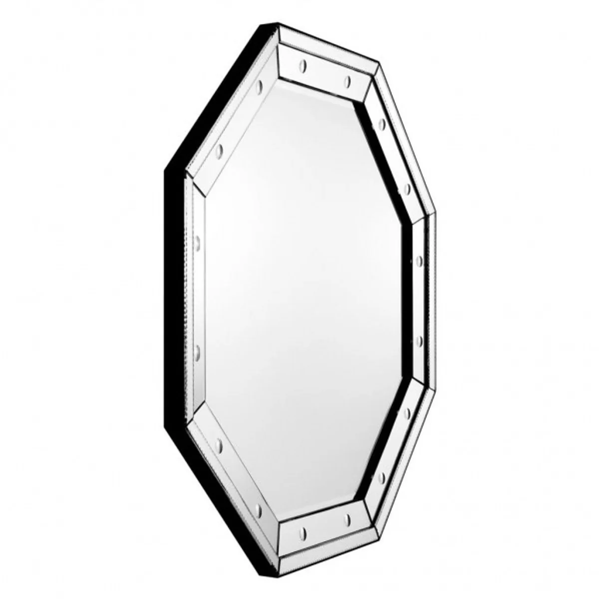 Casa Padrino luxury wall mirror Art Deco 110 x 110 cm - Wall Mirror - Luxury Hotel Furniture Collection