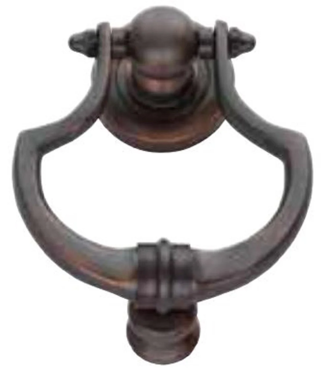 Casa Padrino aldaba barroco de lujo cobre oxidado 11 x A. 14 cm - Elegante aldaba de lat¨®n - Accesorios para el hogar en estilo barroco