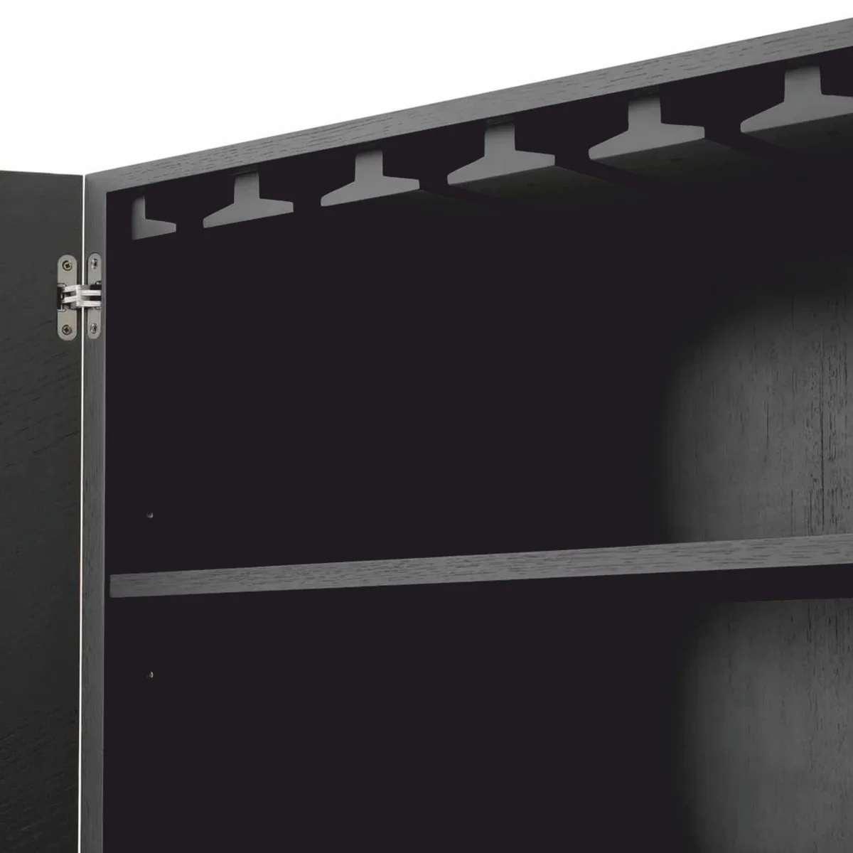 Casa Padrino armario bar de lujo natural / marr¨®n oscuro / bronce Al. 175 cm - Muebles de bar