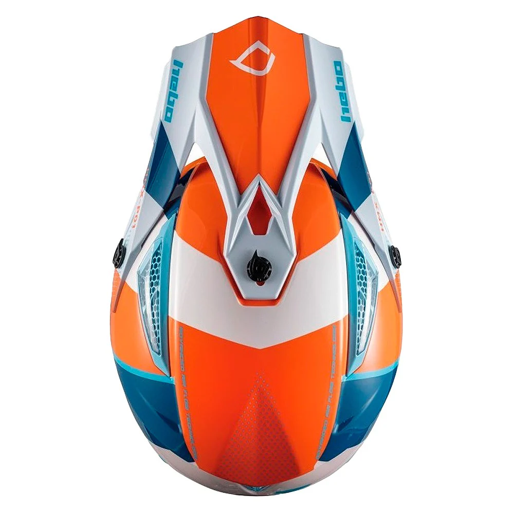 CASCO CROSS / ENDURO HEBO RIPPLE NARANJA / BLANCO /AZUL