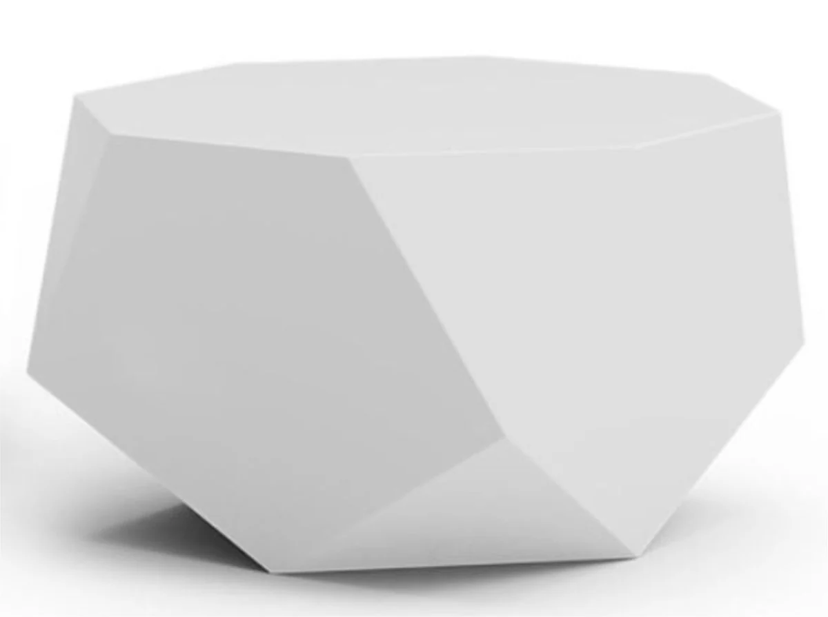 Casa Padrino mesa de jard¨ªn de lujo blanco mate 60 cm