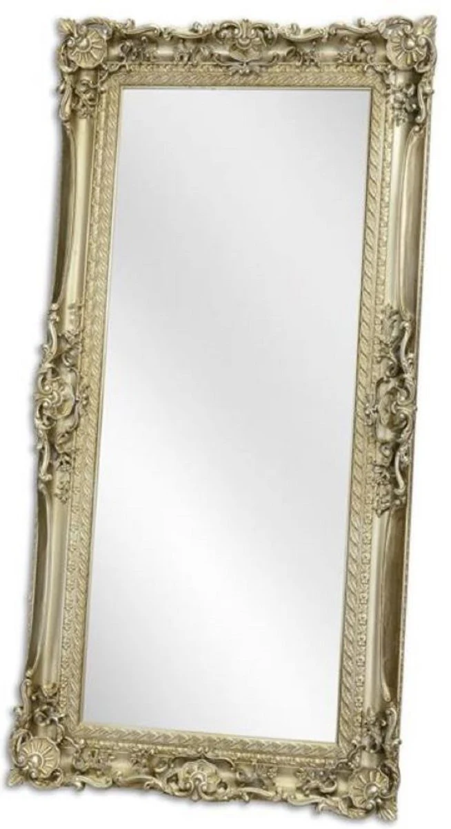 Casa Padrino espejo barroco plata 88 x A. 178 cm - Espejo de armario - Espejo de sal¨®n - Espejo de pared magn¨ªfico en estilo barroco