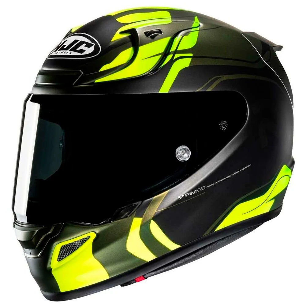 CASCO HJC RPHA 12 LAWIN - NEGRO / FLUOR