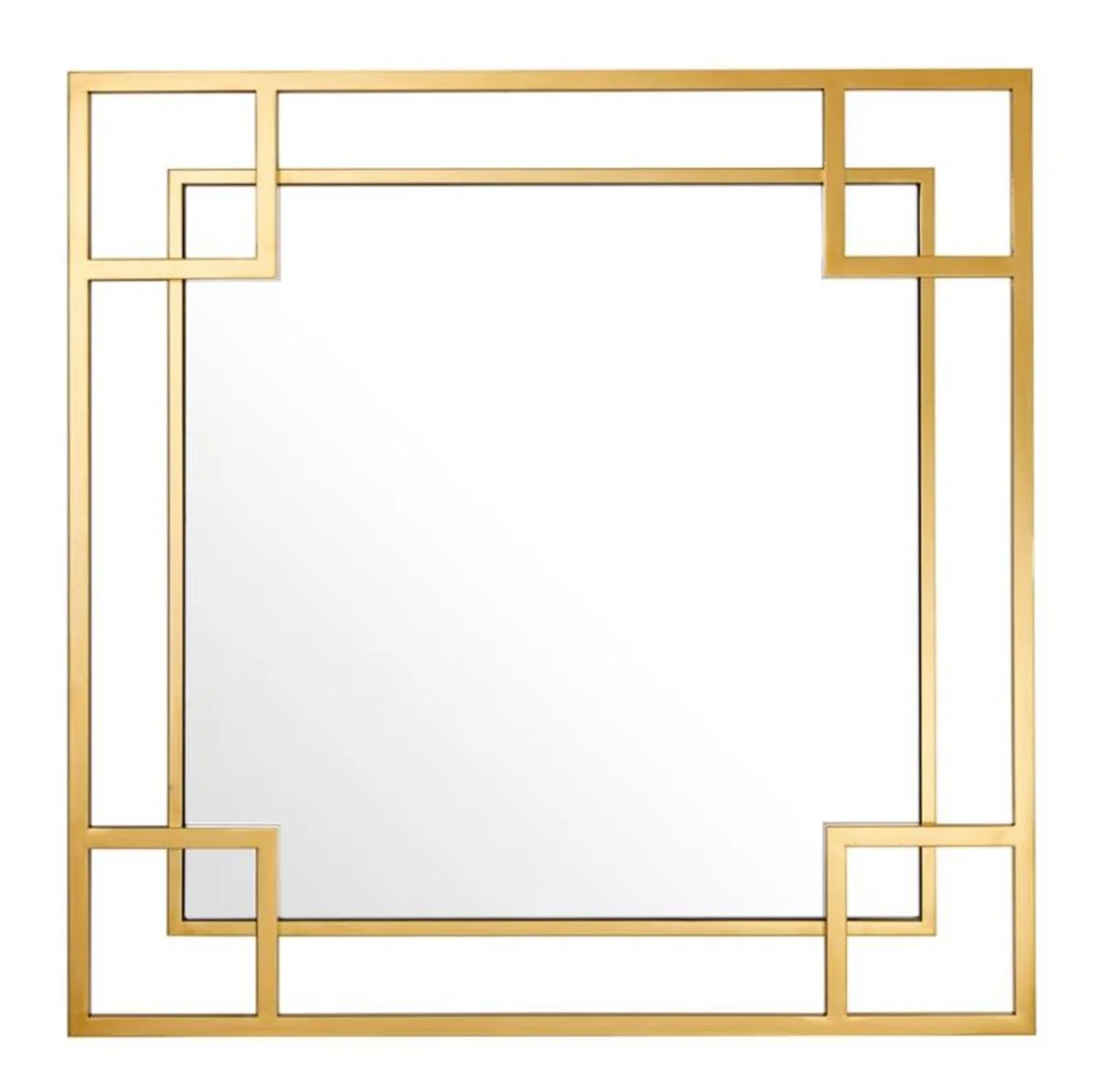 Casa Padrino dise?o espejo de pared de oro de 90 x H. 90 cm - espejo de lujo