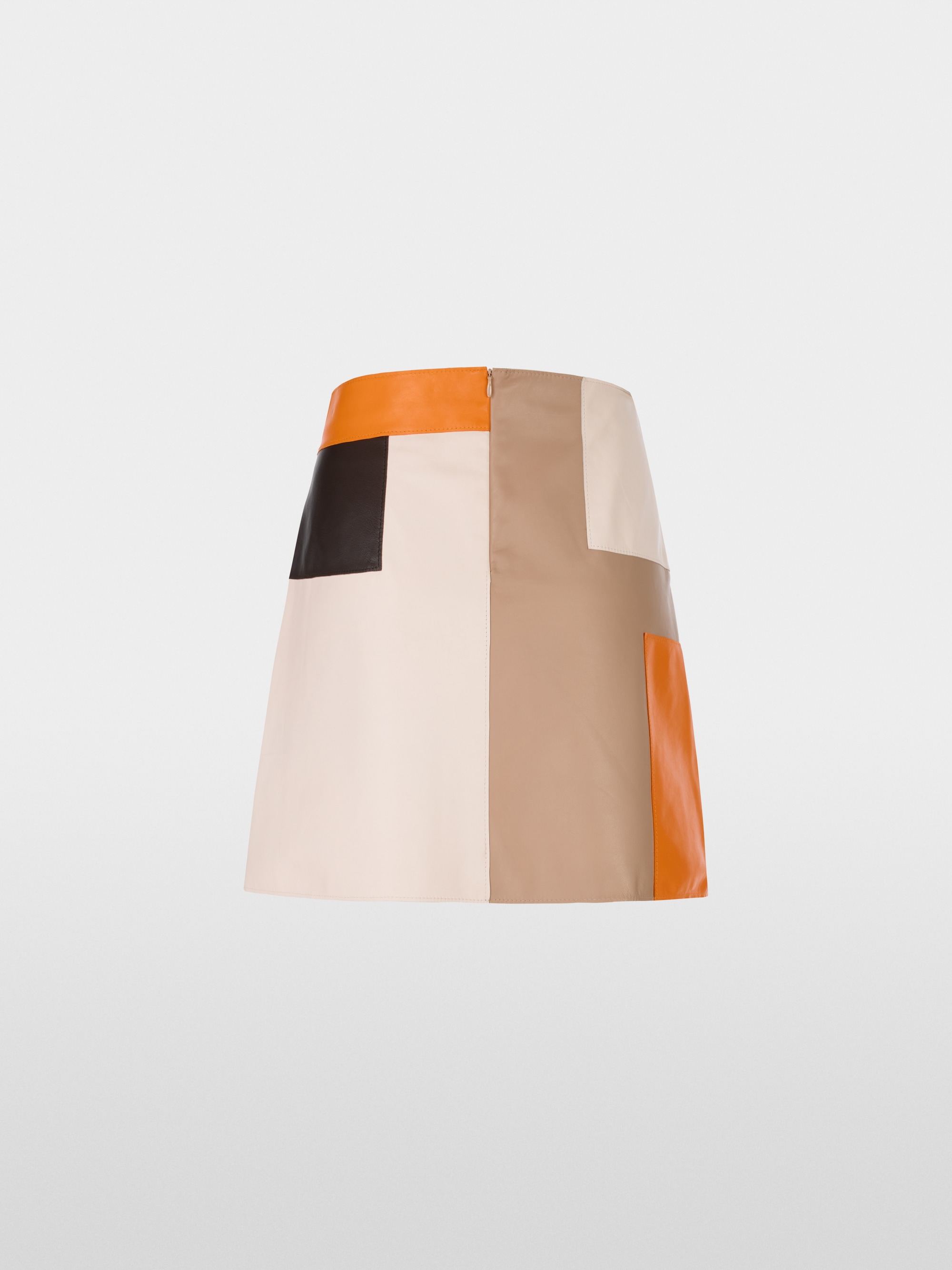 Marc-Cain Mini skirt made from lamb nappa