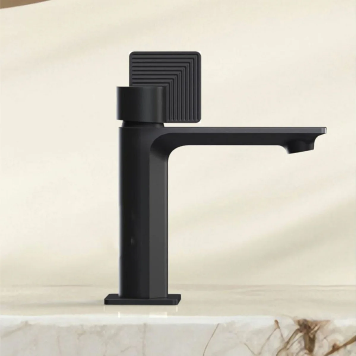 Casa Padrino mezclador de lavabo de lujo negro mate - Accesorios de baño - Hecho en Italia