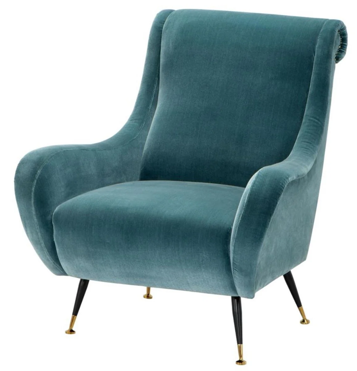 Casa Padrino Luxury Hotel Salon Sillón Turquesa 80 x 90 x H. 88 cm - mobiliario de sala de estar