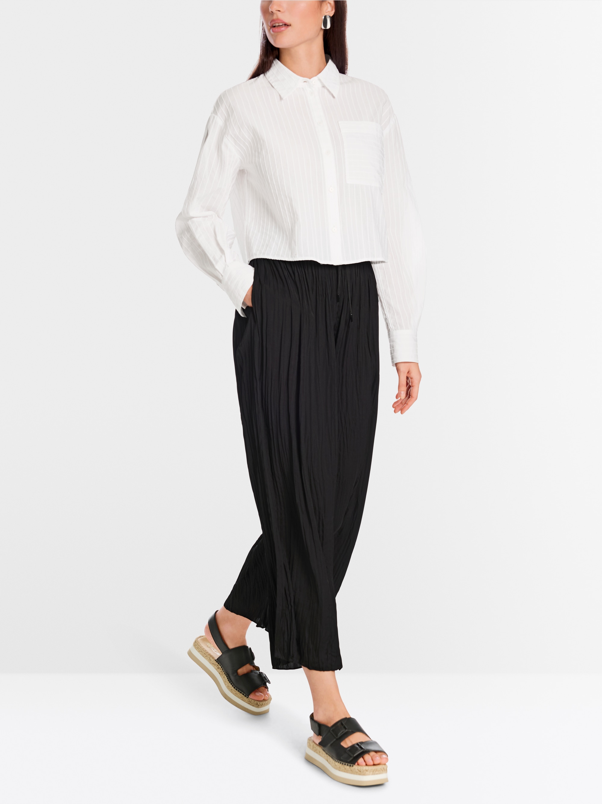 Marc-Cain WOLIN Rethink Together pleated trouers