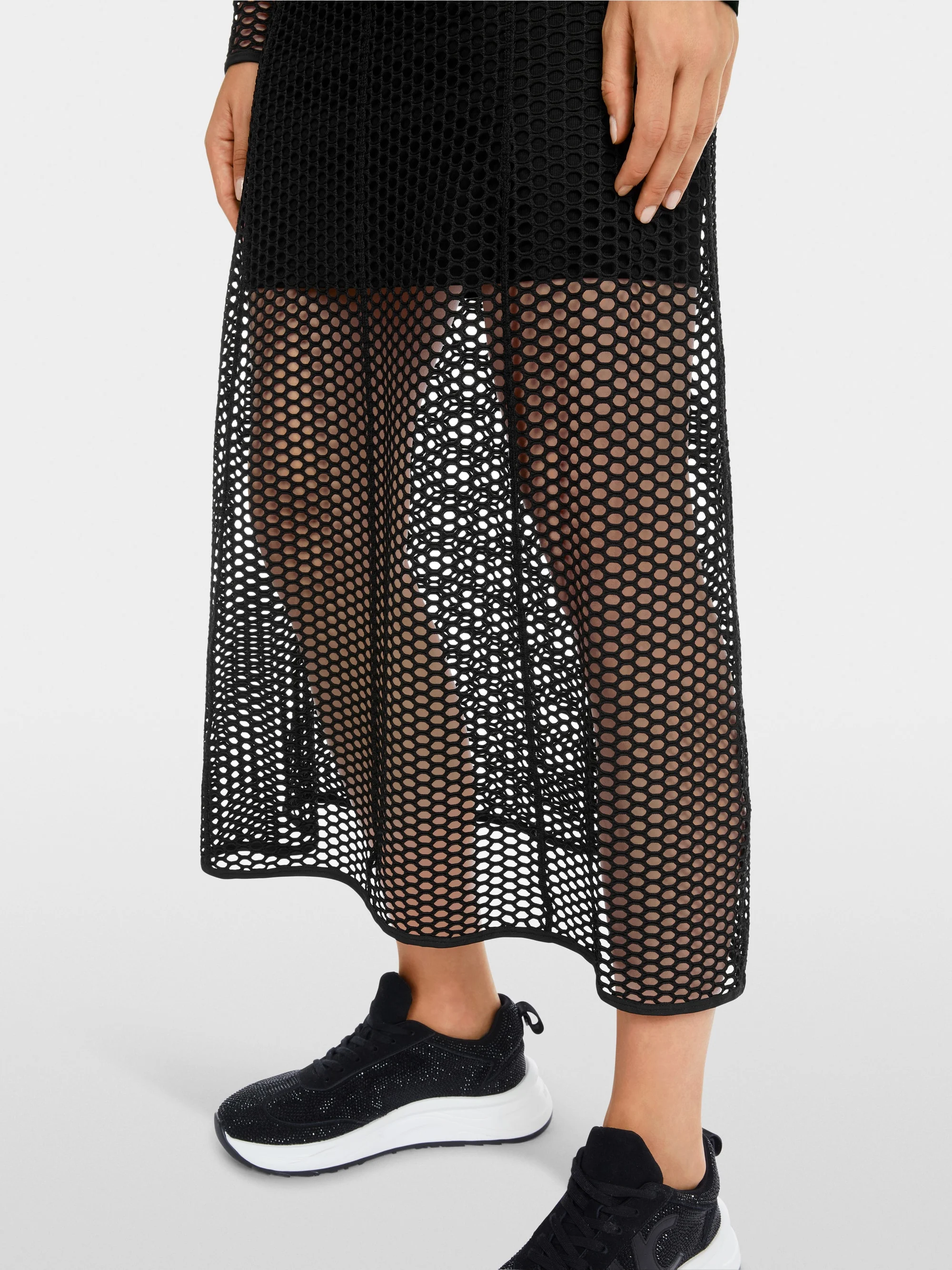 Marc-Cain Long dress in mesh