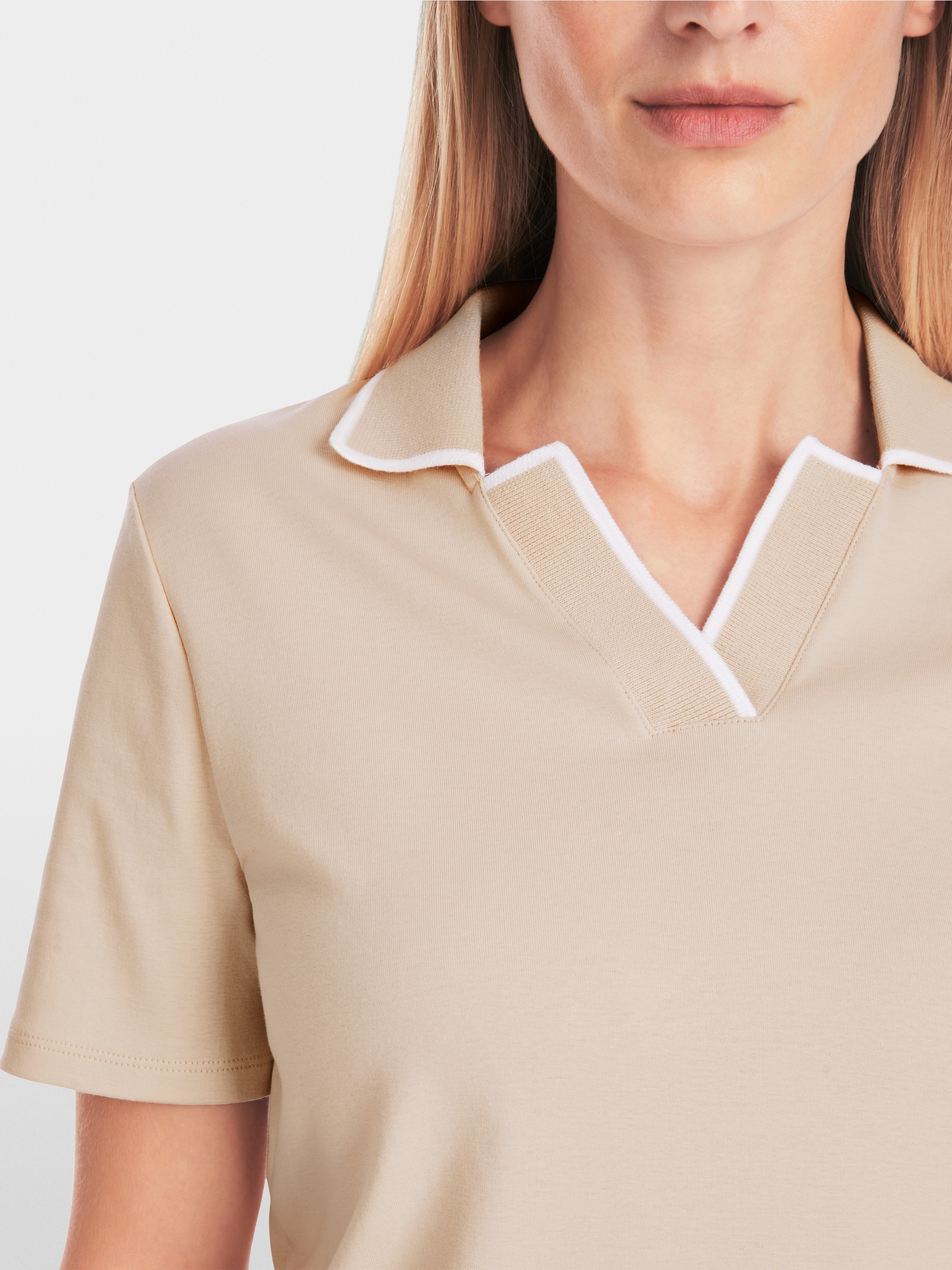 Marc-Cain Cotton jersey polo shirt