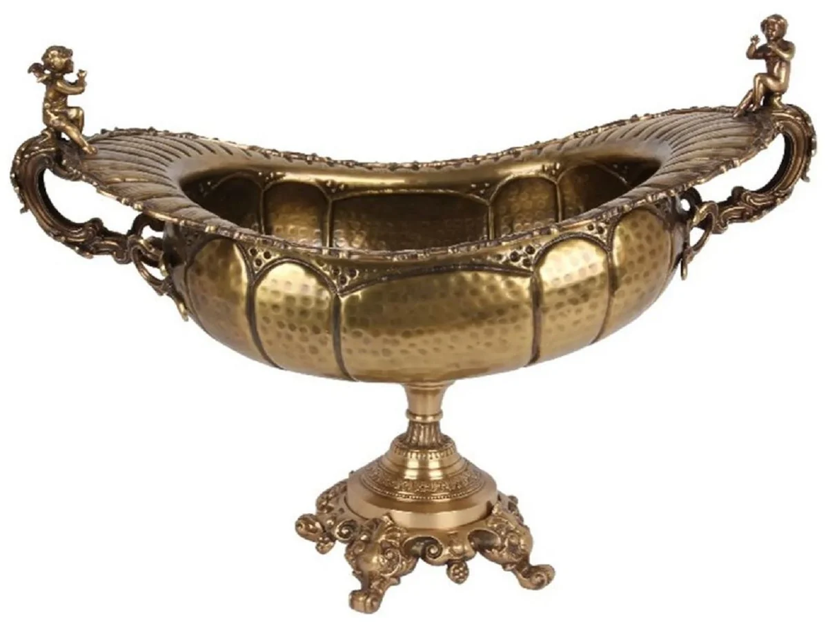 Casa Padrino cuenco decorativo barroco de lat¨®n oro 75 x 41 x A. 52 cm - Accesorios decorativos barrocos
