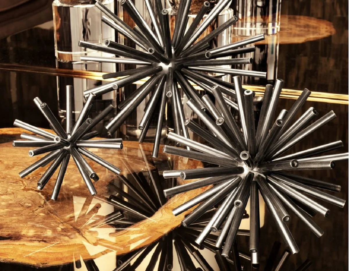 Casa Padrino conjunto de objetos de diseño de lujo estrellas plata - Decoración de Escritorio Moderna