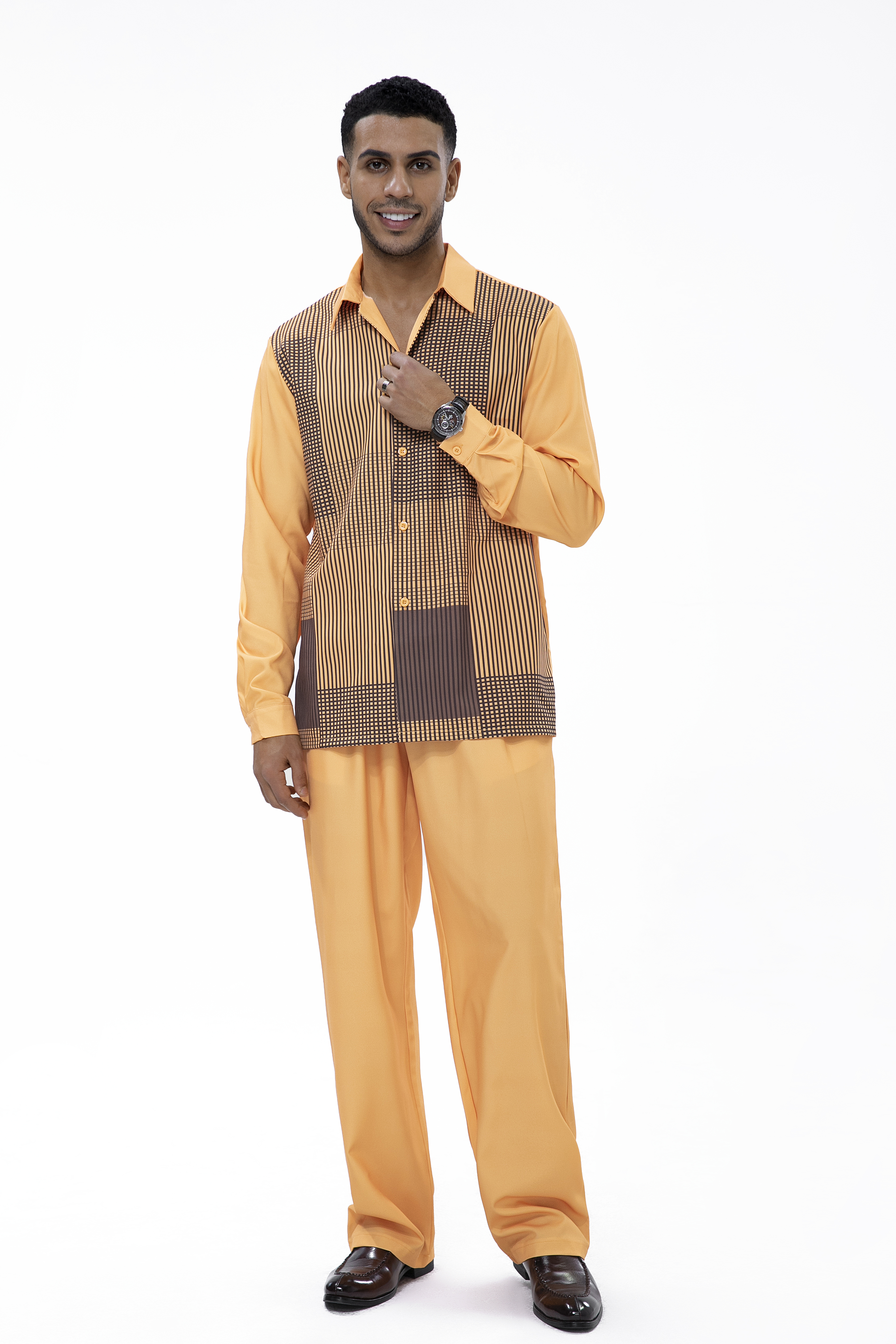 Suitmens Long-Sleeve Trousers Two-Piece Walking Set