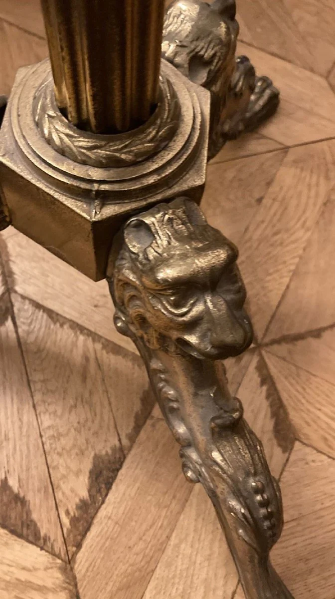 Casa Padrino perchero barroco de lujo oro antiguo / marrón 47 x 47 x A. 121 cm - Perchero de estilo antiguo - Accesorios de dormitorio - Muebles barrocos